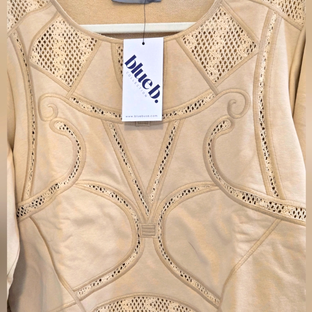 Blue b. NWT Cream Top Large - Picture 5 of 10